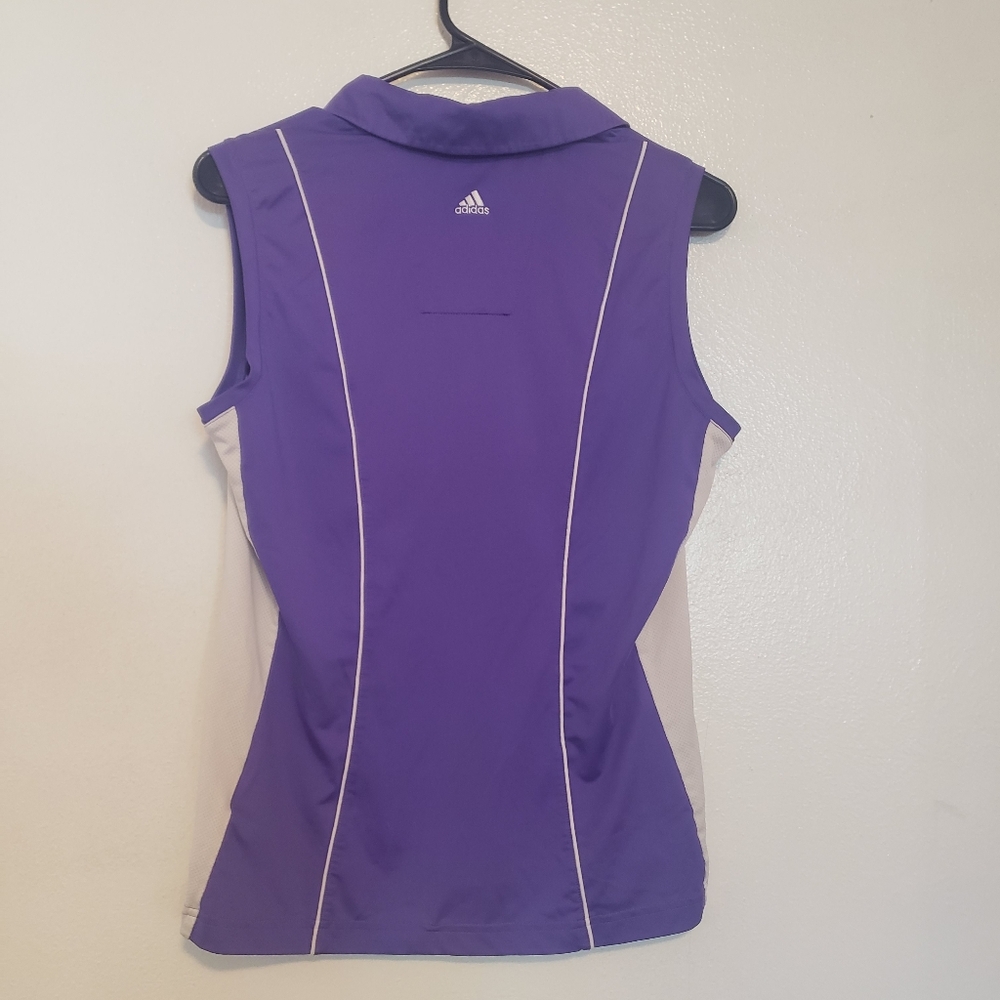 Adidas Climacool Purple Tennis Golf Tank Top - Picture 4 of 7
